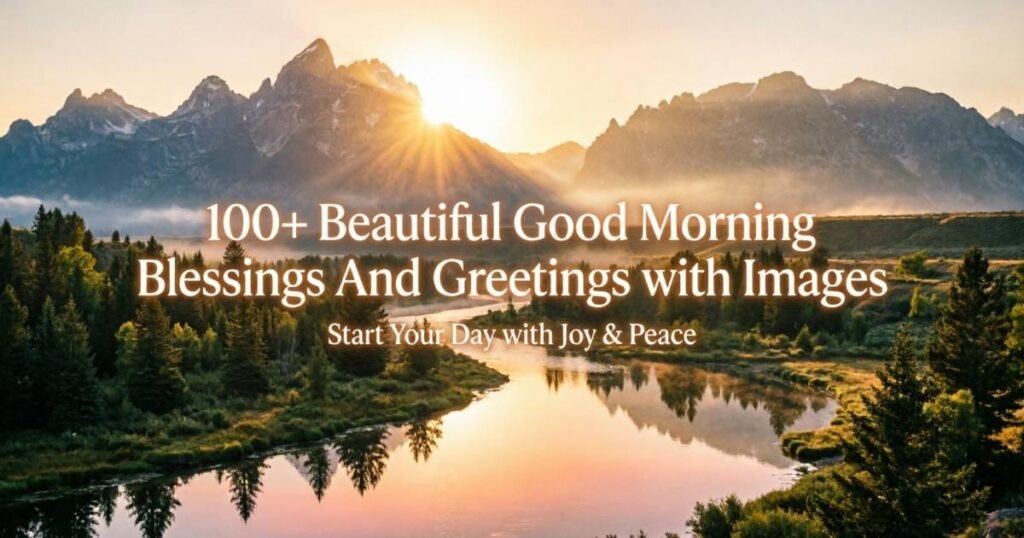 100+ Beautiful Good Morning Blessings And Greetings with Images 