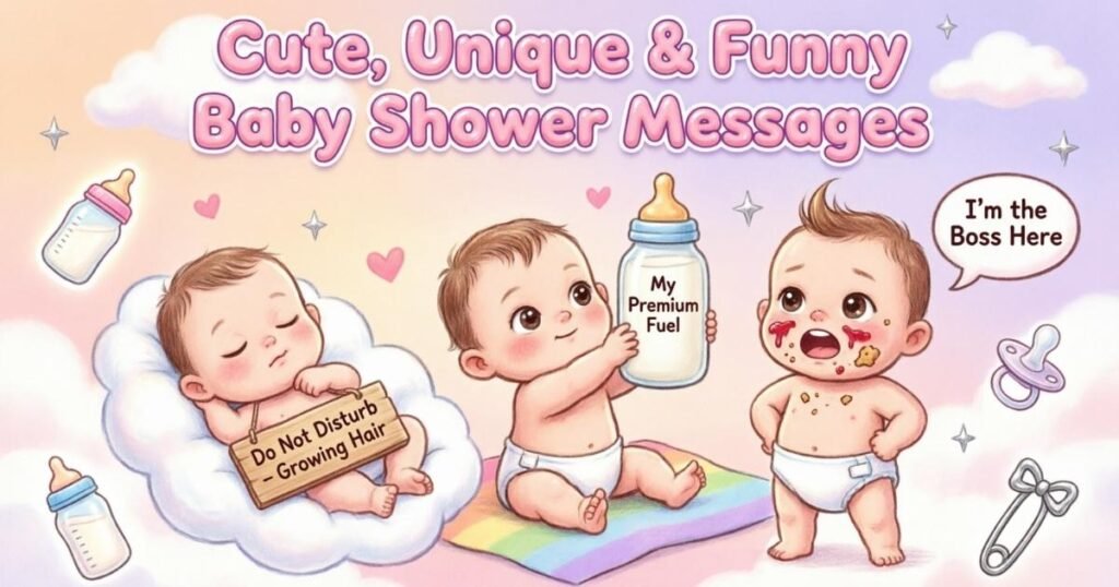 300+ Cute, Unique & Funny Baby Shower Messages