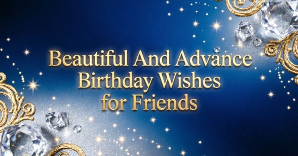Beautiful And Advance Birthday Wishes for Friends