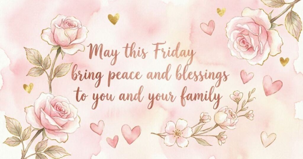 Friday Blessings Images, Greetings & Prayers For Friends And Family