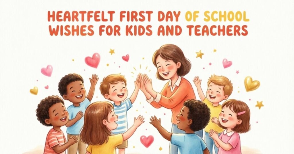 HEARTFELT FIRST DAY OF SCHOOL WISHES FOR KIDS AND TEACHERS