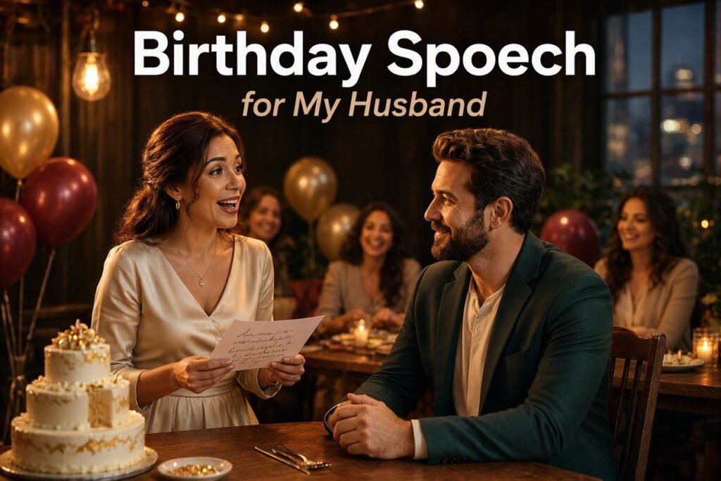 85+ Birthday Speech for Husband That Will Make Him Cry & Smile