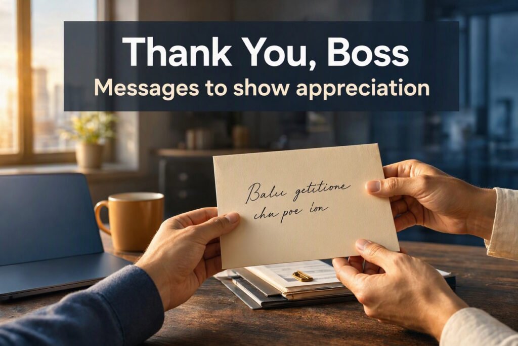 250+ Thank You Messages to Your Boss for Money & Bonus